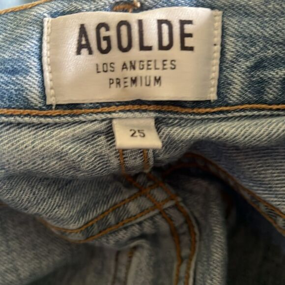 Revolve AGOLDE Jamie High Rise Button Fly 90’s Vintage Jeans Sz 25 - Picture 5 of 6